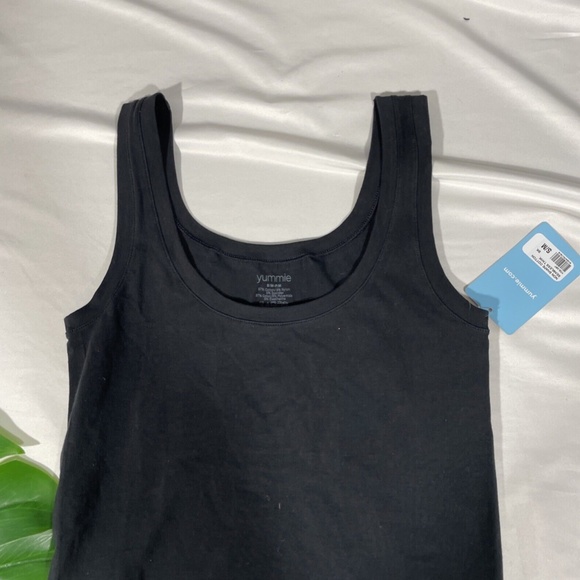 NWT $29 Yummie [ S/M Small/Medium ] Lounge Tank‎ Top in Black - Picture 5 of 11